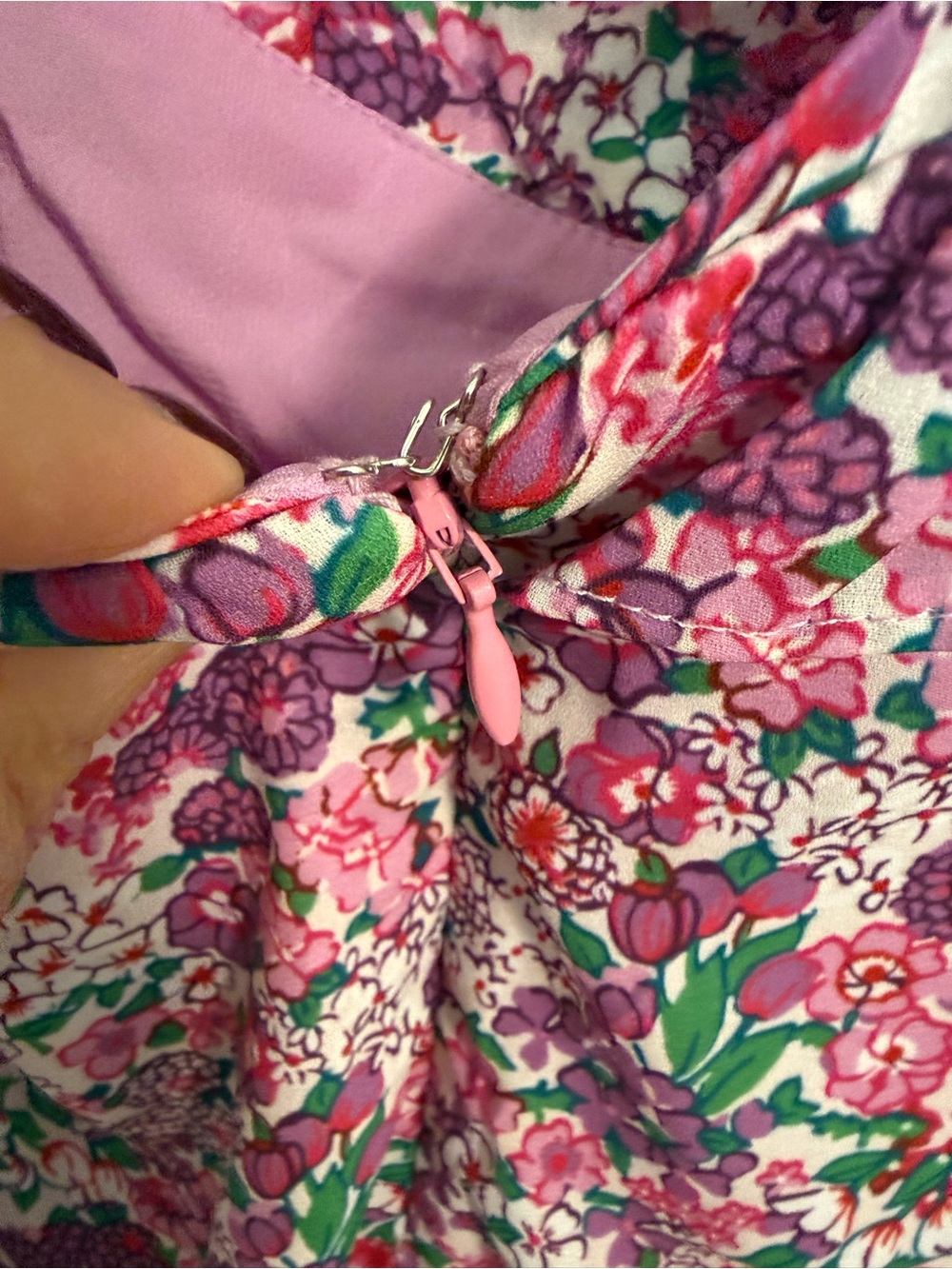 For Love & Lemons Katarina Midi Dress Pink Floral Size XS EUC - Picture 5 of 8